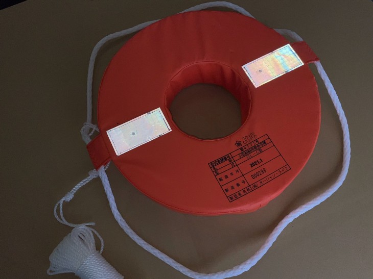 OL-C型救命浮環（桜マーク付き／小型船舶用） | ライフジャケットの