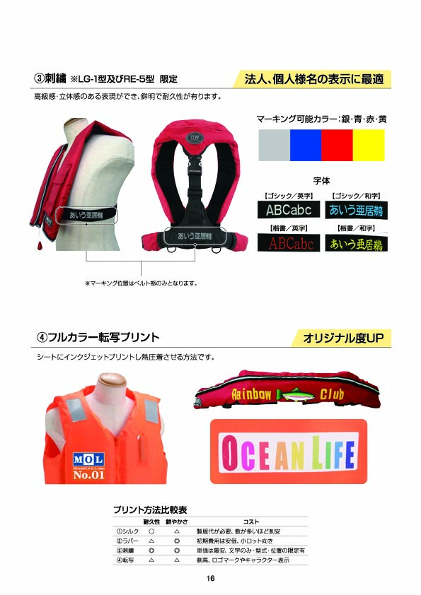 総合カタログPDF版 | ライフジャケットの製造・販売 | オーシャンライフ